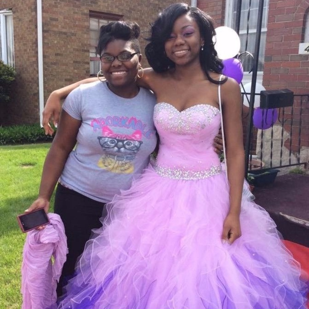 Lavendar/Purple Ombre' Tulle Ball Gown